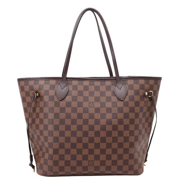 Louis Vuitton  Neverfull MM Damier Ebene Shoulder Bag Brown - Picture 1 of 12